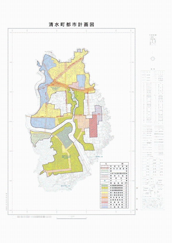 都市計画図の画像