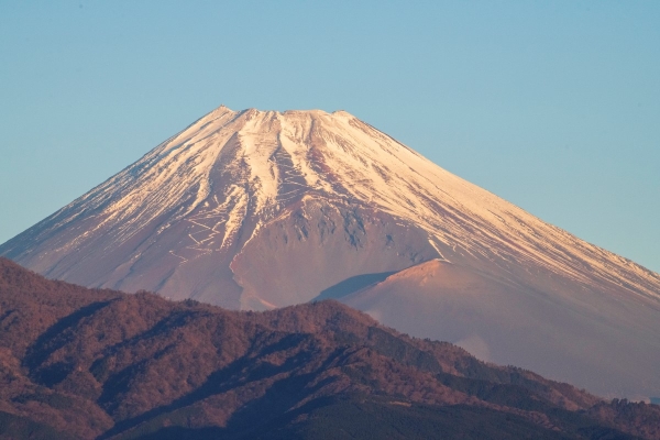 役場屋上から見る富士山