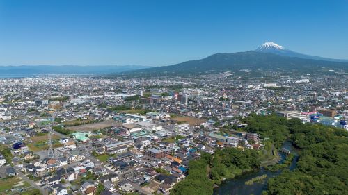 八幡・長沢の空撮画像