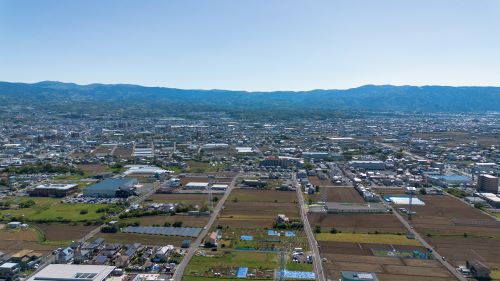 堂庭・久米田の空撮画像