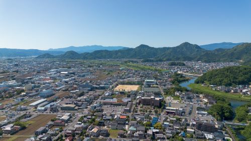 堂庭1の空撮画像