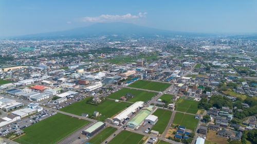 卸団地・戸田・畑中・久米田の空撮画像