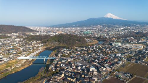 湯川・下徳倉の空撮画像