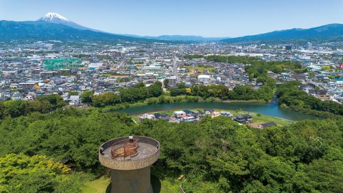 本城山公園の空撮画像