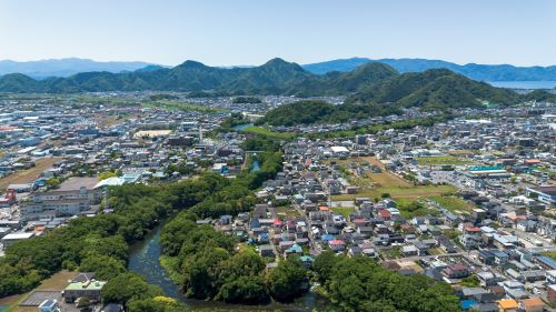 柿田川2の空撮画像