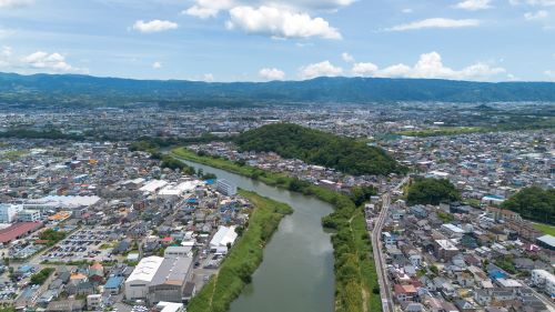 狩野川2の空撮画像