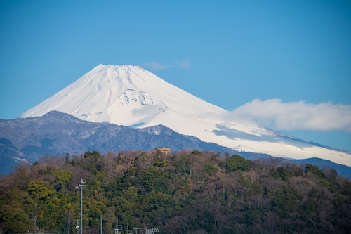 本城山と富士山の画像
