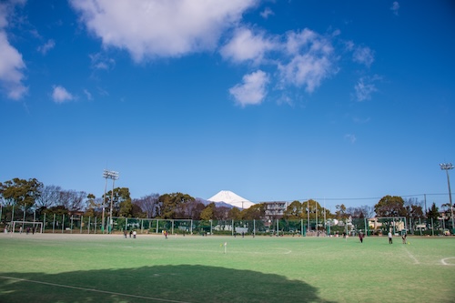 総合運動公園から見る富士山の画像