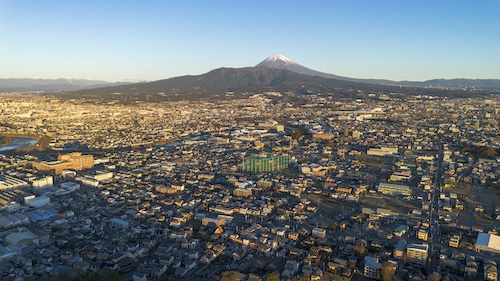 明け方の富士山の画像1