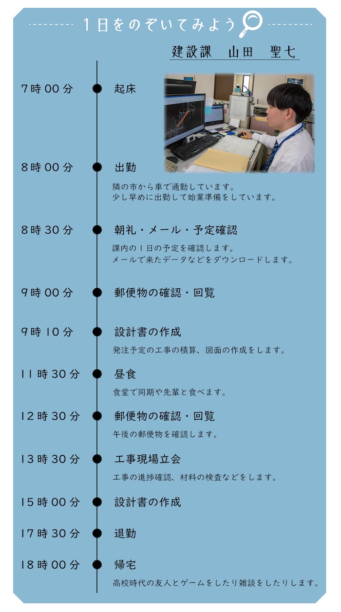 1日スケジュール(建設課)