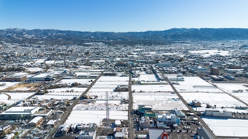 堂庭・久米田の空撮画像