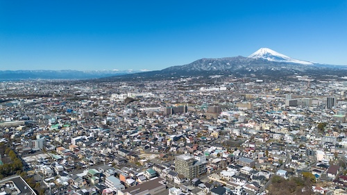 伏見・新宿の空撮画像