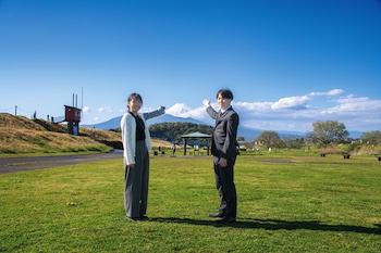 狩野川ふれあい広場と令和８年度新規採用職員