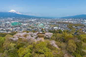 本城山の空撮画像